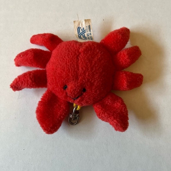 Red Crab Stuffed Animal Keychain - Picture 2 of 3